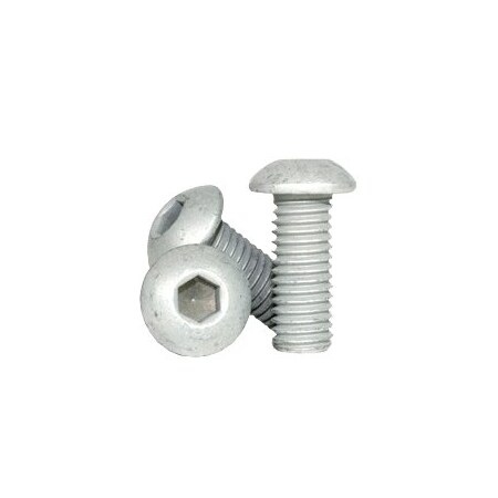 #10-24 Socket Head Cap Screw, Zinc Plated Alloy Steel, 3/8 In Length, 100 PK
